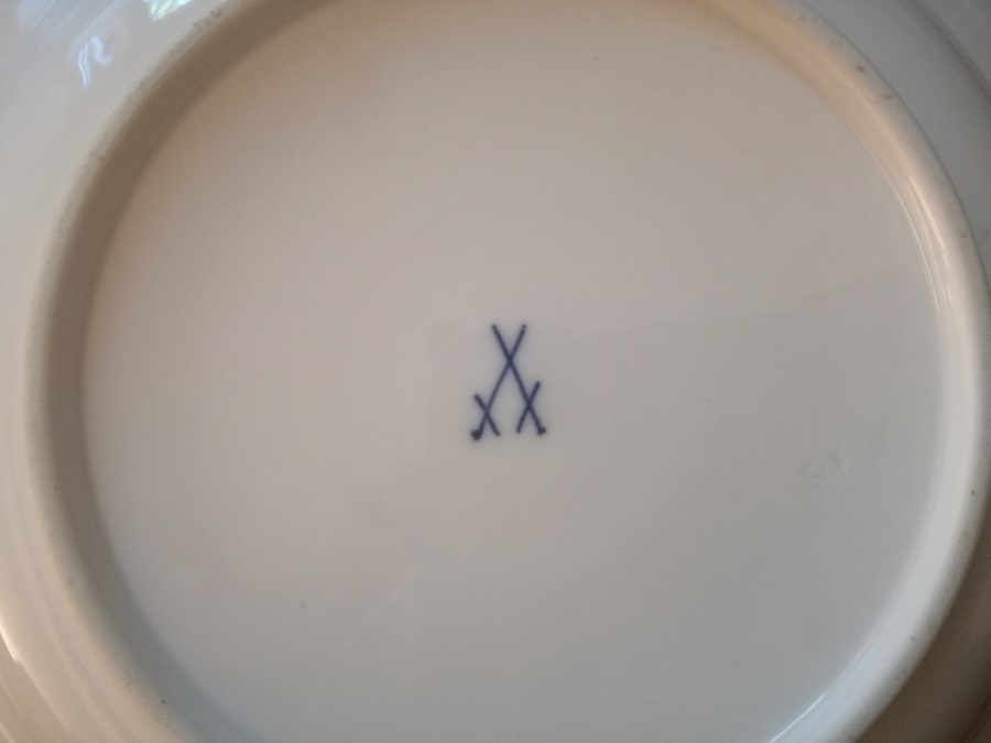 Porzellan Tellerboden Knaufzeit